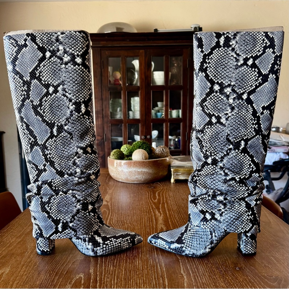 NIB Marc Fisher LTD Lalita2 foldover shaft tall boots 8.5M - Picture 10 of 16